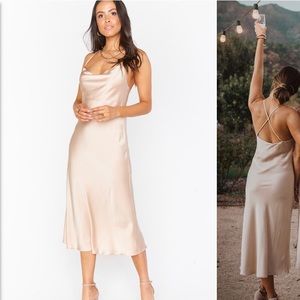 Champagne Verona Cowl Dress